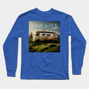 Van Life Camper RV Outdoors in Nature Long Sleeve T-Shirt